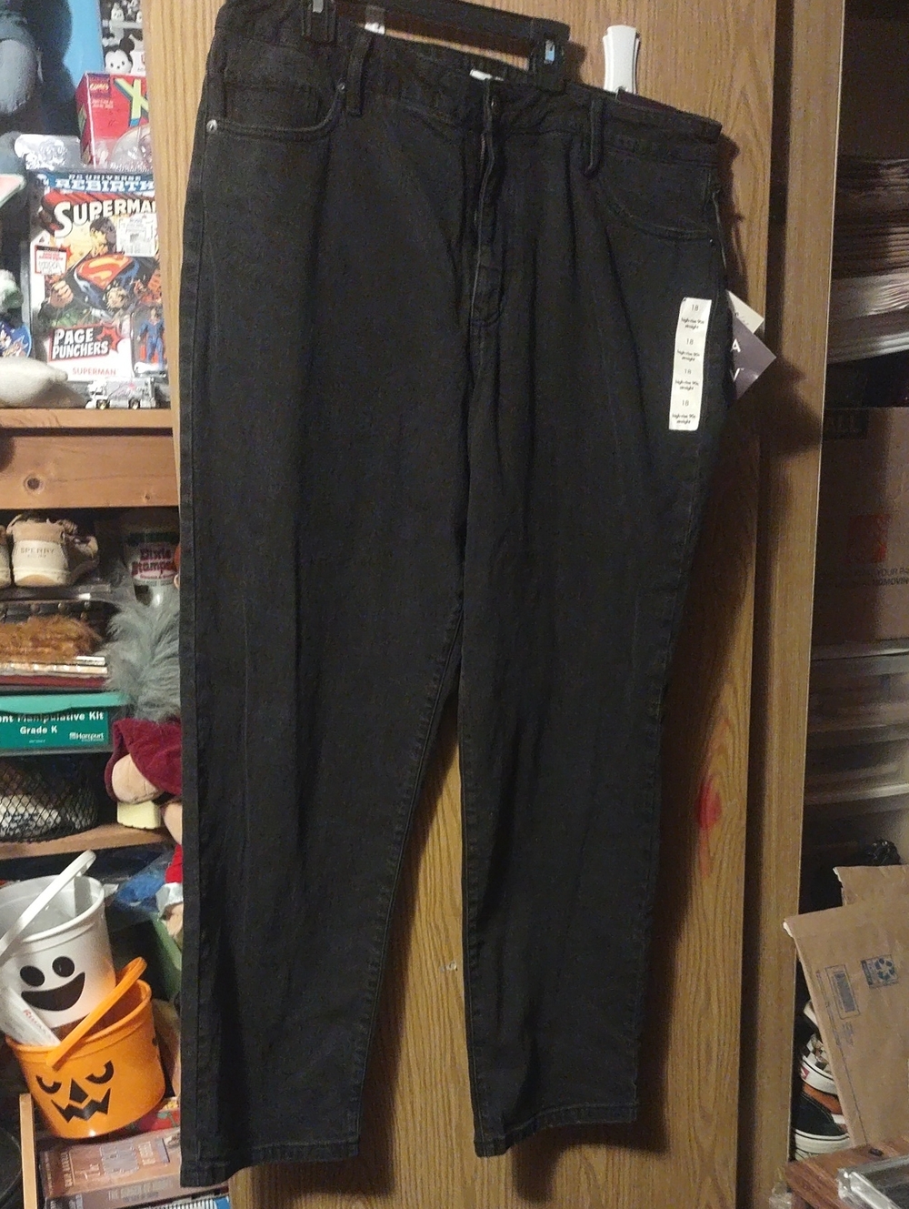 Ava & Viv High-Rise Black Women's Jeans